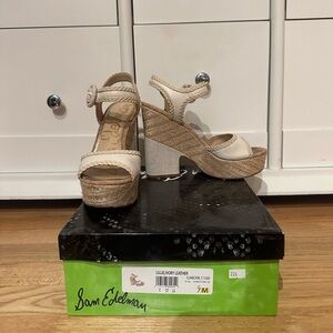 Sam Edelman Lillie Platform Sandals 5" heal